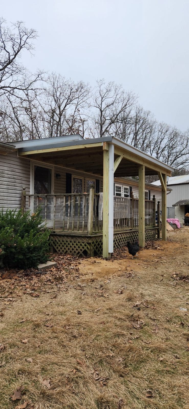 Project Winter Porch Roof Installation Adds Comfort to Your Home image