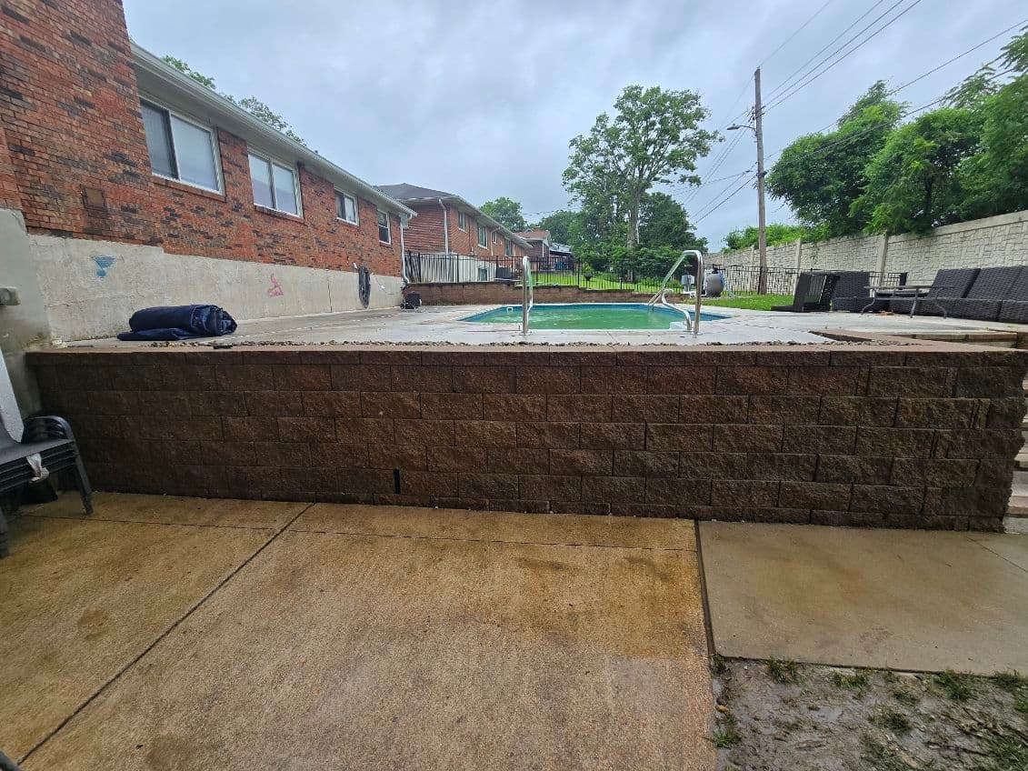 Gallery photos for Transformative Wall Rebuild with Expert Drainage: Image #2