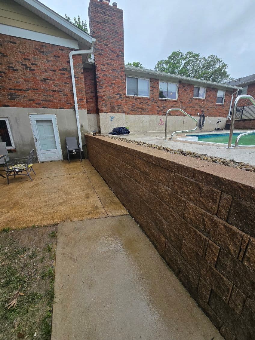 Gallery photos for Transformative Wall Rebuild with Expert Drainage: Image #3