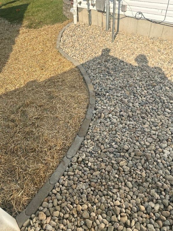 Gallery photos for Efficient French Drain Installation with Decorative Rock: Image #2